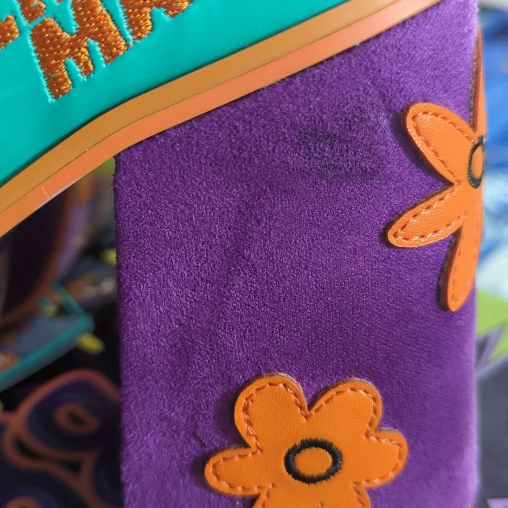 Irregular Choice Scooby-Doo Heels in Purple, Yellow, and Teal - Picture 4 of 6